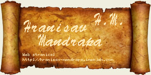 Hranisav Mandrapa vizit kartica